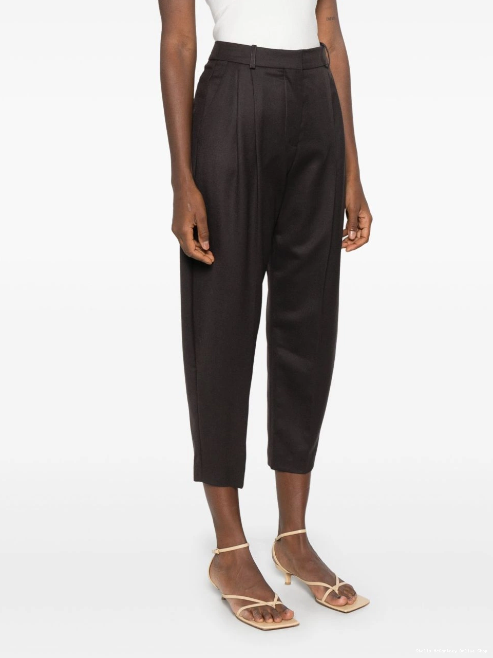 Cheap Women wool pleated McCartney trousers Stella 0823